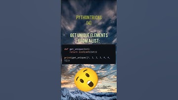 How to Extract Unique Elements in Python Like a Pro!