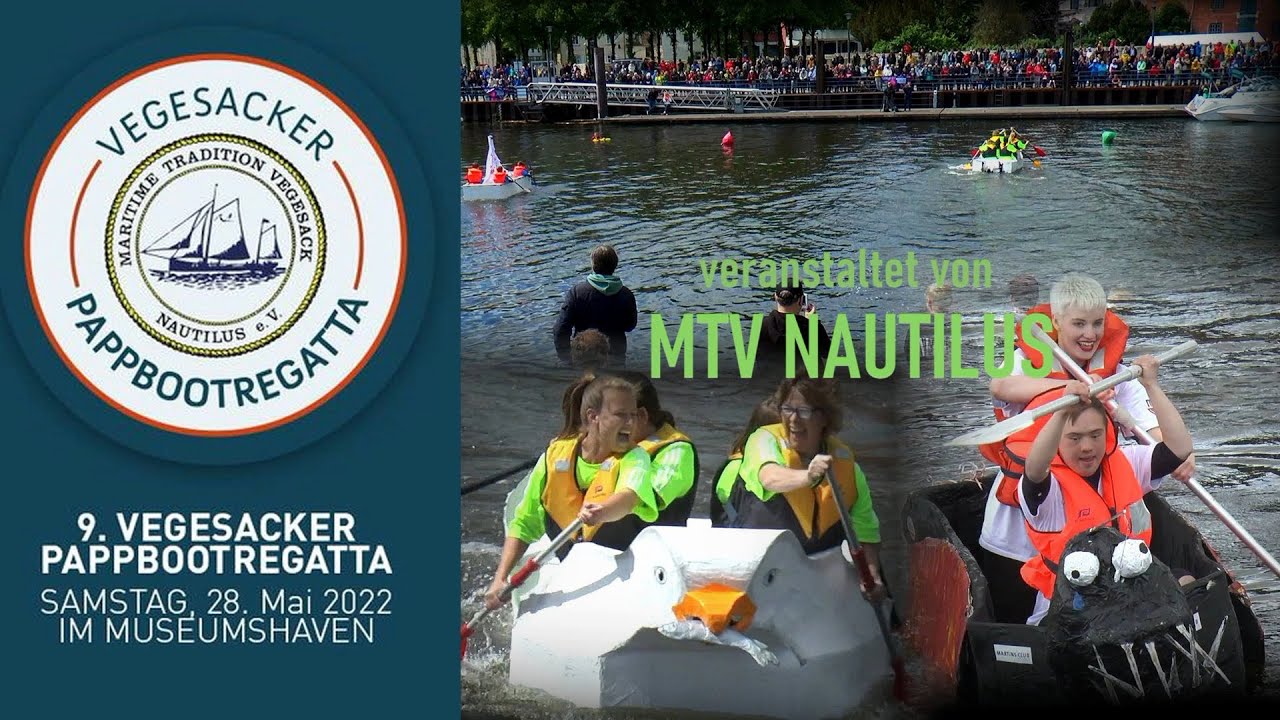 9. Pappboot-Regatta im Vegesacker Museeumshaven Mai 2022