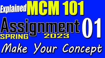 MCM101 Assignment 1 Solution Spring 2023 | MCM101 Assignment 1 Solution 2023