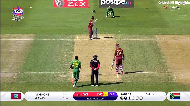 South Africa vs West Indies - 2021 T20 World Cup | Highlights