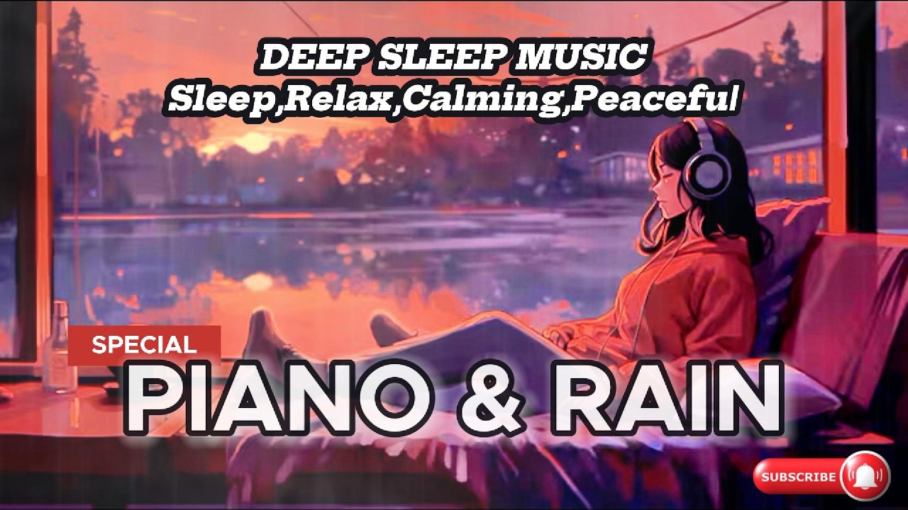 30 Minute Rain Sounds & Relaxing Piano Music - Stress Relief, Restful Deep Sleep, Calming