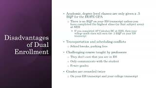 Dual Enrollment 2025
