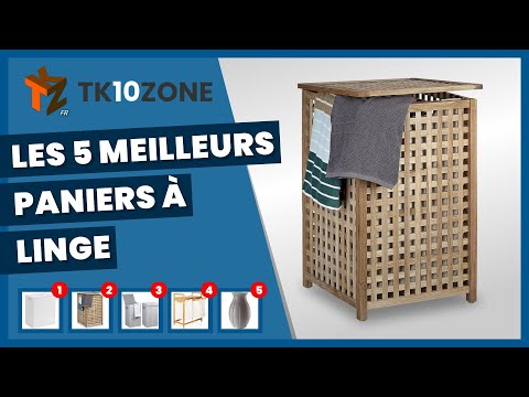 Panier à Linge Sale XXL 141L avec 2 Sac Panier Linge Sale - Corbeille a  Linge Pliable avec Couvercle Panier a Linge Bambou Tissu avec Poignée Paniere  a Linge Sale Paniers Panière