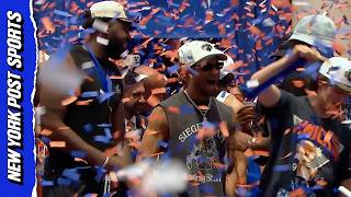 Watch the Knicks Celebrate Championship With Confetti at City Hall!