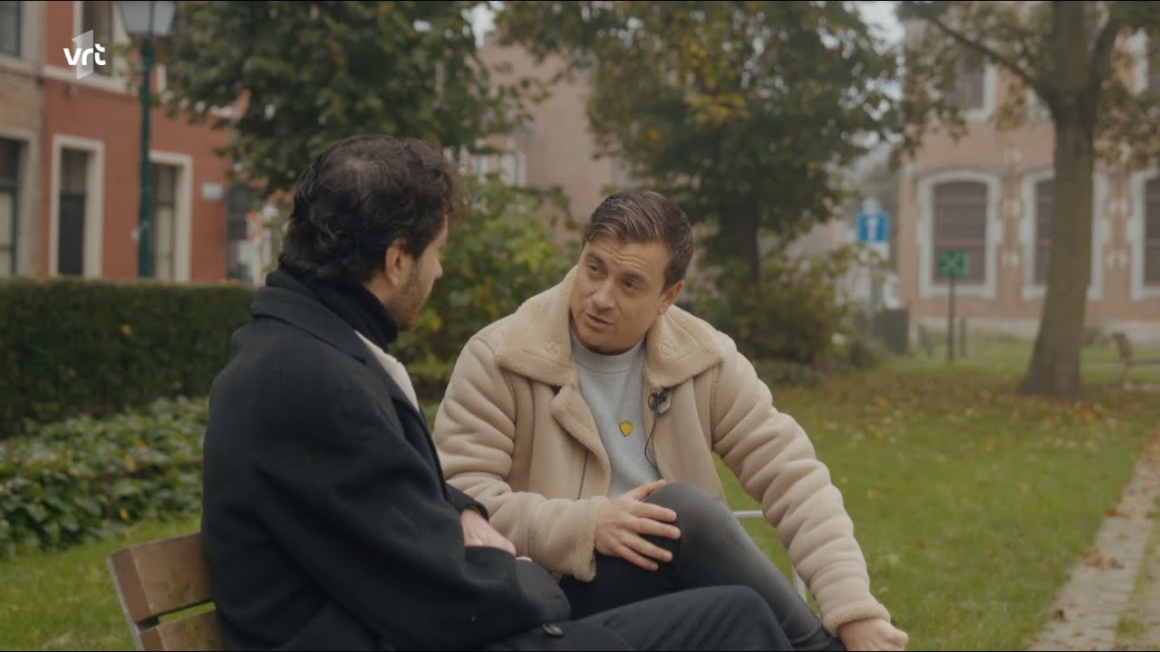 Niels Destadsbader interviewt onze bezoeker Frank in De Warmste Week van 2024