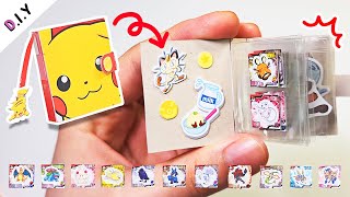 Create a Pokemon Sticker Book 📕 | See TikTok | DIY Mini Pokemon Book