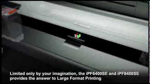 Canon imagePROGRAF iPF6400SE and iPF8400SE