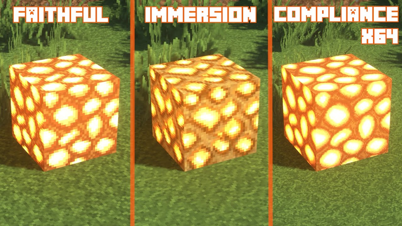Faithful vs Immersion vs Compliance x64 Texture Comparison YouTube