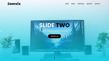 Bootstrap slider with text animation | Responsive Homepage design