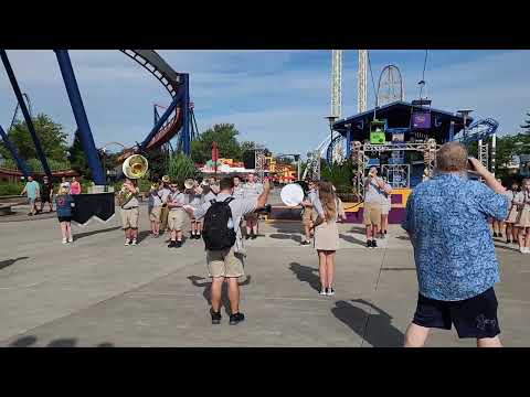 Switzerland County Senior High School Marching Pacers Performing at Cedar Point 2022