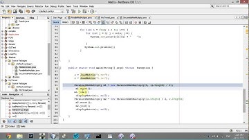 Parallel multiplication for twoMatrix