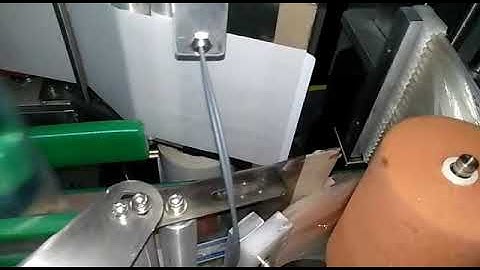 Double side vertical sticker labeling machine