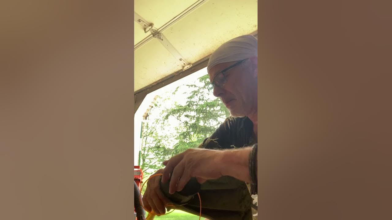 Easy way to wind trimmer line for a weed wacker. YouTube