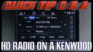 How to use HD radio on your Kenwood DDX594 and DDX794