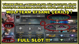 Wolfteam Hesap Çekilişi #5  EKSİKSİZ VE YÜKSEK RÜTBE ! KOLSUZ YAZAR