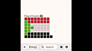 Flag of Sudan 🇸🇩 #emoji #art #newtrending #shorts #sudan #flag #drawing #keyboard