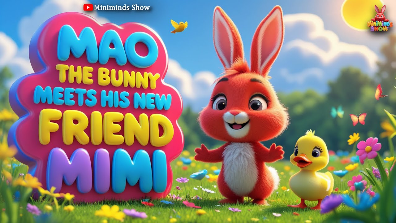 Mao the Bunny Meets Mimi the Duck – Fun Friends Story! Miniminds Show