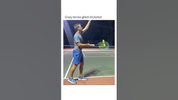 Craziest Tennis glitch 😳 (via @jakethejuice3) #shorts ￼
