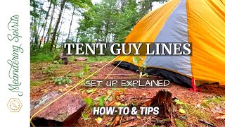 How to Properly Set Up and Use Tent Guy Lines [Instructions