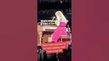 Taylor Swift gets scared when her piano plays on its own 😨