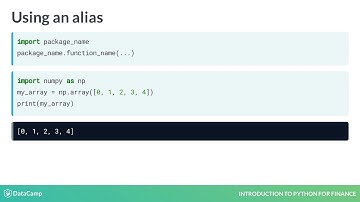 Introduction to Python for Finance: Arrays