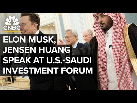 Tesla S Elon Musk And Nvidia S Jensen Huang Talk AI At U S Saudi Investment Forum 11 19 25