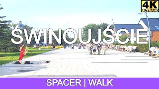 Świnoujście - Poland, walking in Świnoujście | 4K