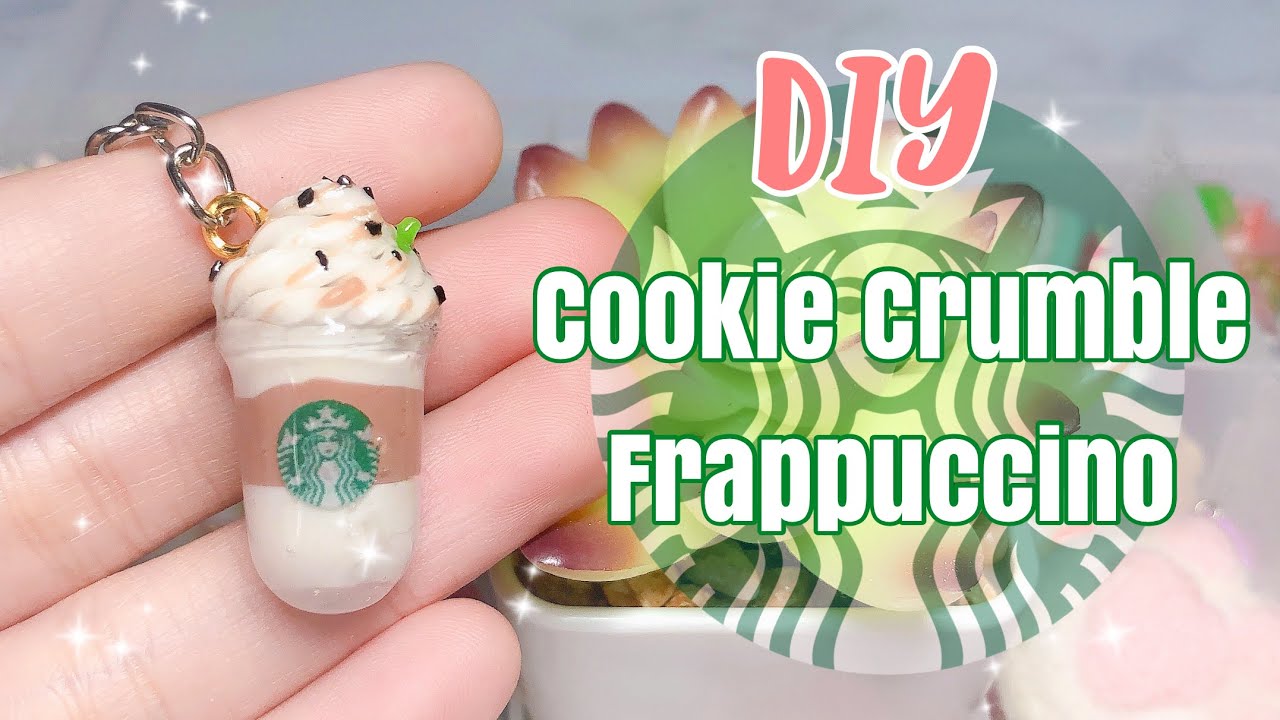 Miniature Iced Coffee Keychain, Faux Frappuccino Charm, Kawaii