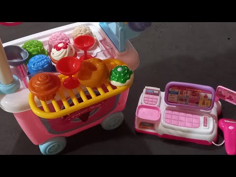 7 minutes Satisfying w/ Unboxing Ice Cream Shop Miniature Set store | Asmr