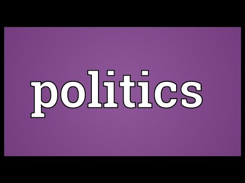 Politics Meaning