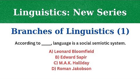 Linguistics MCQS Quiz - Branches of Linguistics Quiz Part 1 - linguistic test questions #linguistics
