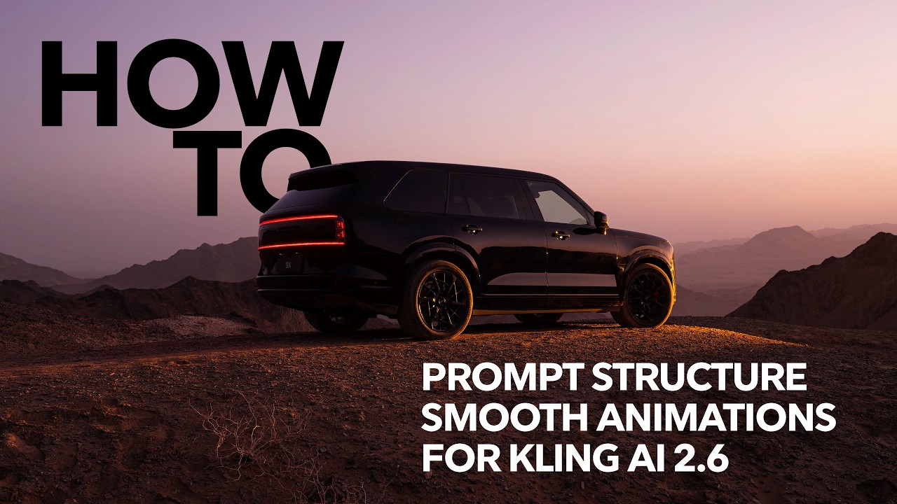 How To: Prompt Structure for Kling Ai 2.6