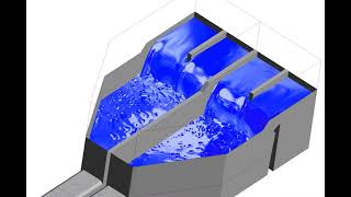 CFD simulation of water outfall system #1/2
