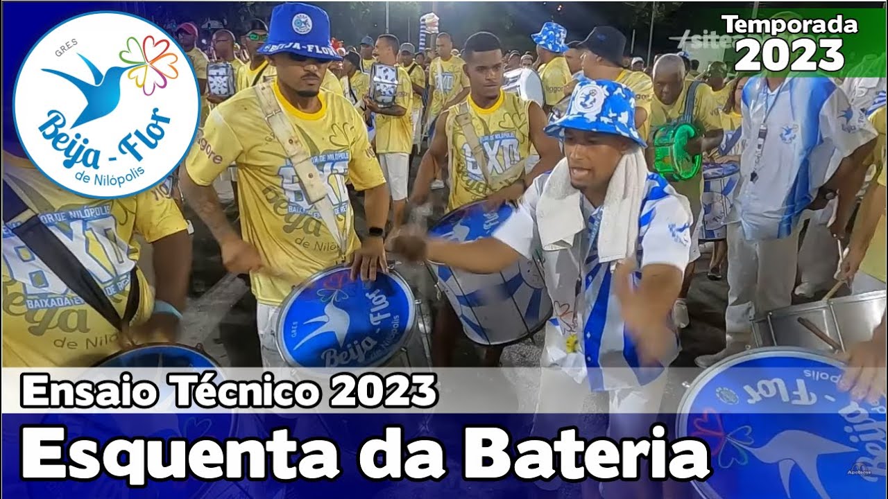 Beija-Flor 2023 | Esquenta da bateria - Ensaio Técnico | Samba ao vivo - 