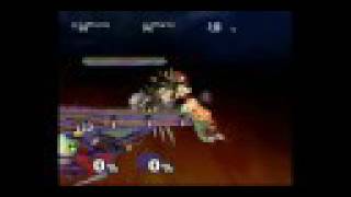SSBM: Special auto-sweetspot with CF's Up-B on Battlefield