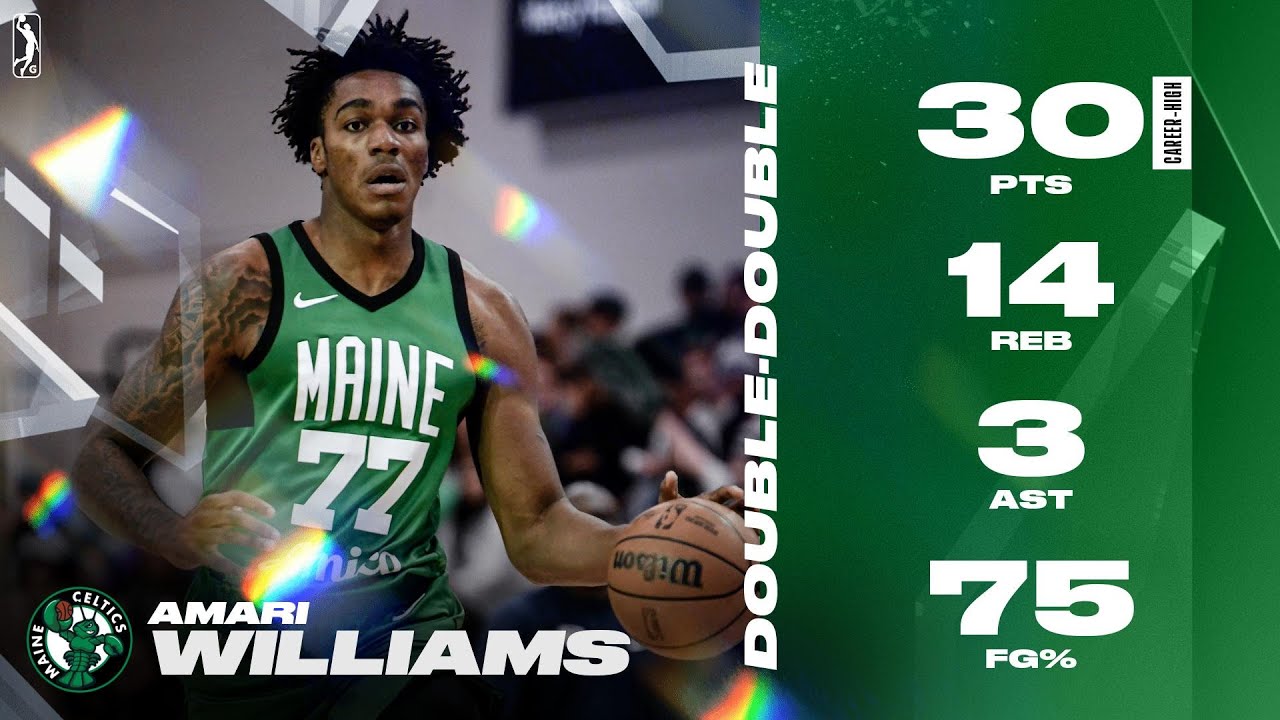 Амари Уильямс установил новый личный рекорд!! Его 30 очков и 14 подборов привели «Селтикс» к победе.