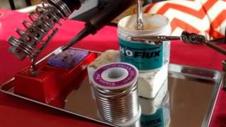 How to solder a jumping  with soldering iron complete
