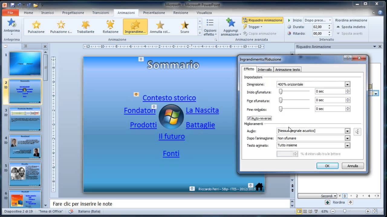 Tutorial Powerpoint Lezione 23 Animazioni Di Enfasi Uscita E Percorsi