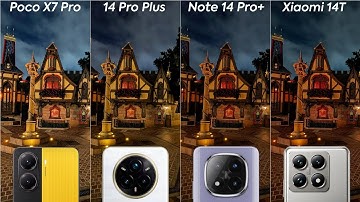 Poco X7 Pro vs Realme 14 Pro Plus vs Redmi Note 14 Pro Plus vs Xiaomi 14T Camera Test