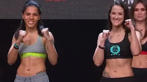 Ava Knight vs. Emilee King - Weigh-in Face-Off - (Bellator 238: Budd vs. Cyborg) - /r/WMMA