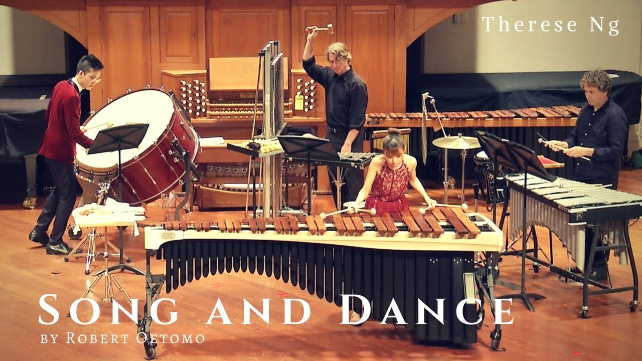 Song And Dance by Robert Oetomo | Therese Ng Marimba solo + Percussion ensemble