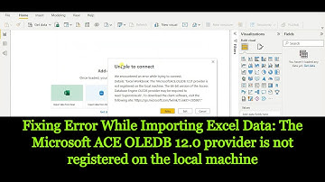 Fixing Error While Importing Excel Data "Microsoft ACE OLEDB 12.0 provider is not registered"