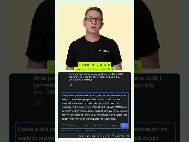 Make your agent more helpful with skills in Android Studio