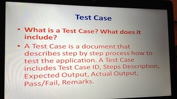 what is a test case? Software testing interview questions and answers