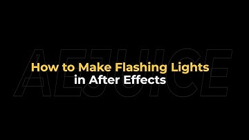 How to Make Flashing Lights in After Effects – AEJuice Tutorials
