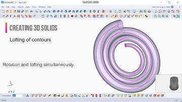 VariCAD – Rotation and lofting of contours