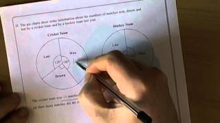 Pie Charts - Interpreting Pie charts - GCSE Mathematics Unit 1 Exam