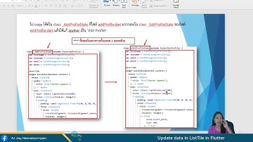 Lecture 4 Add data model in Flutter 06 update data in ListTile in Flutter