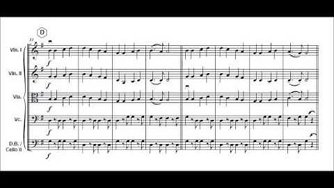 Symphony no. 9 4th mov. Ode to joy L. van Beethoven for easy string orchestra