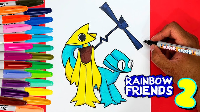 Como DESENHAR o ORANGE do Raimbow Friends - cómo dibujar - How to